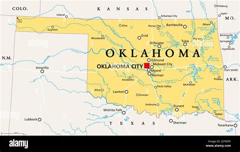 oklahoma city on us map